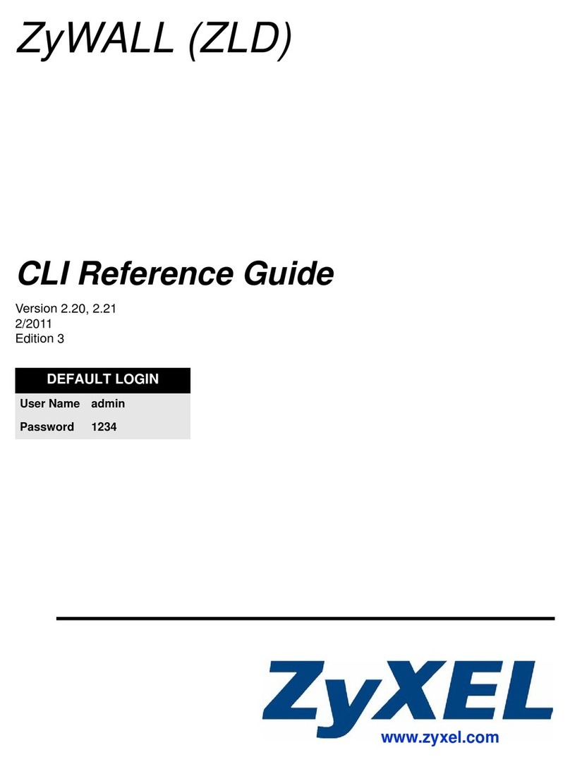 ZyXEL Communications ZYWALL - CLI User manual
