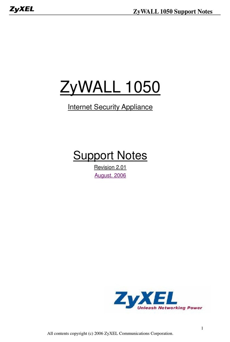 ZyXEL Communications ZyWALL 1050 Manual