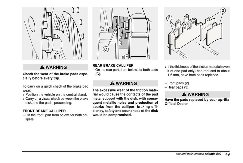 APRILIA ATLANTIC 500 - 02-2002 PART6 manual
