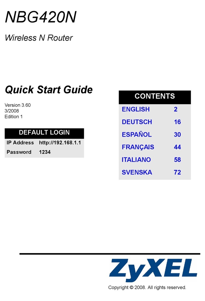 ZyXEL Communications NBG-420N quick start guide