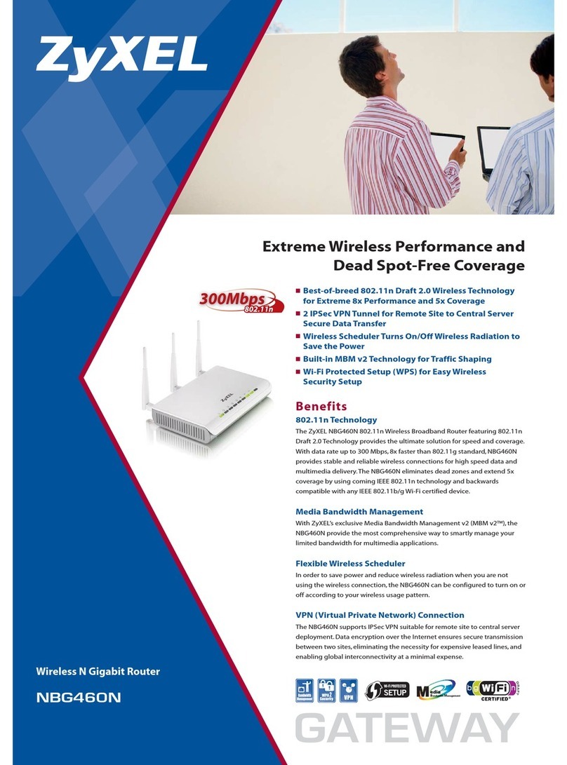 ZyXEL Communications NBG-460N Specifications