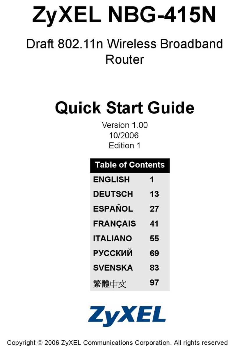 ZyXEL Communications NBG-415 quick start guide