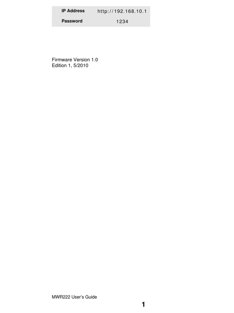 ZyXEL Communications MWR222 - V1.0 User manual