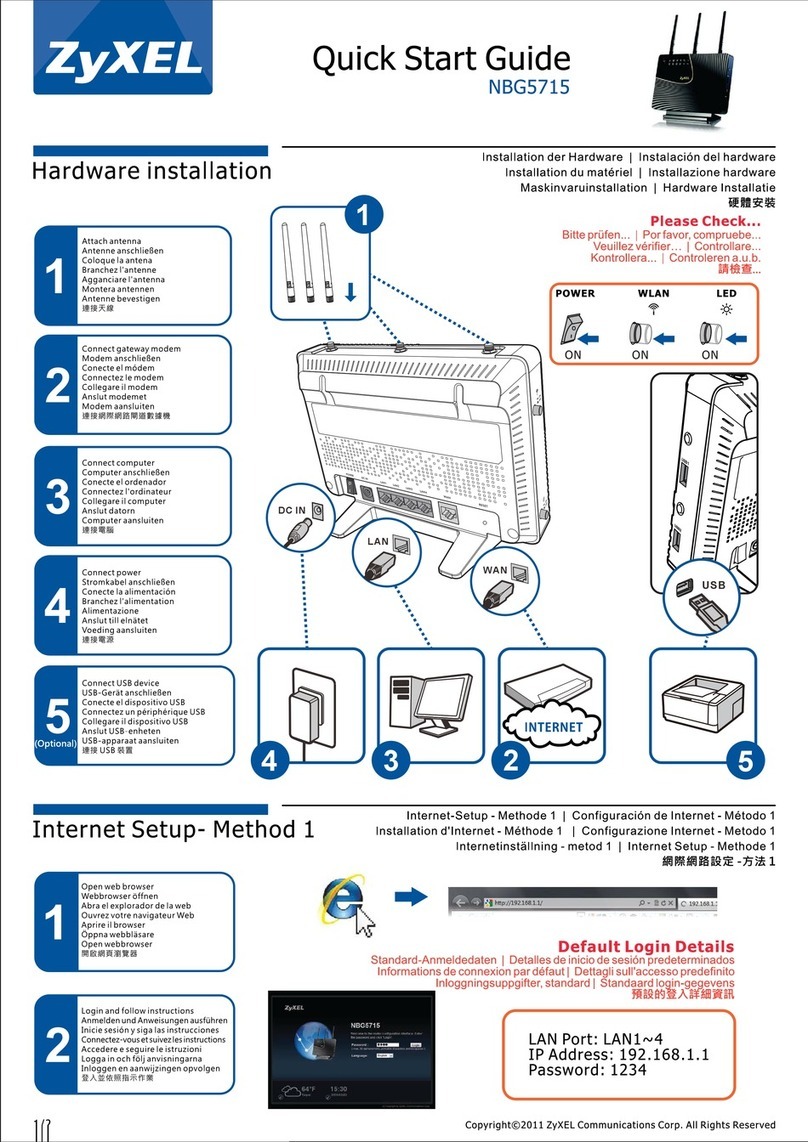 ZyXEL Communications NBG 5715 User manual