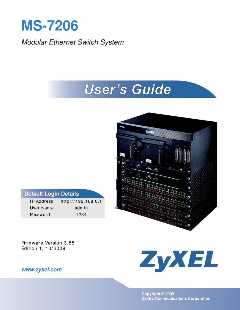 ZyXEL Communications MS-7206 manual