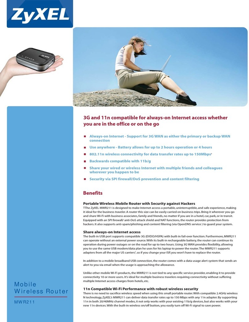 ZyXEL Communications MWR211 User manual