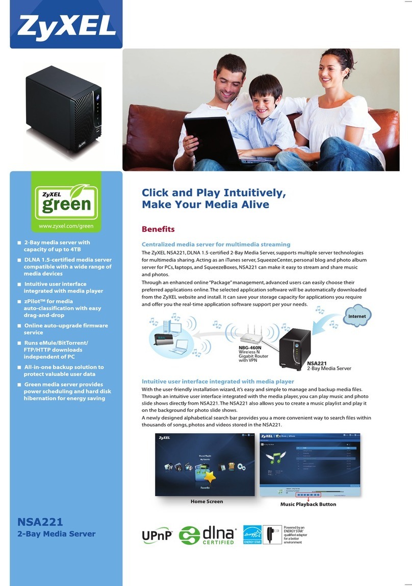 ZyXEL Communications NSA221 User manual ZyXEL Communications NSA221 User manual