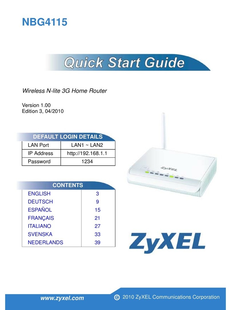 ZyXEL Communications NBG4115 User manual