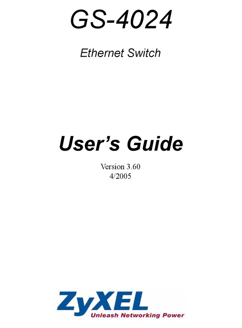ZyXEL Communications Dimension GS-4024 User manual