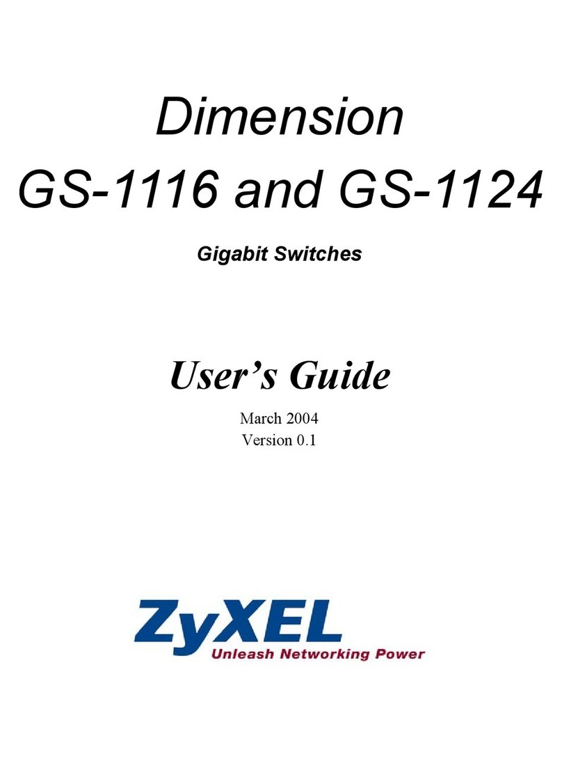 ZyXEL Communications Dimension GS-1116 user guide