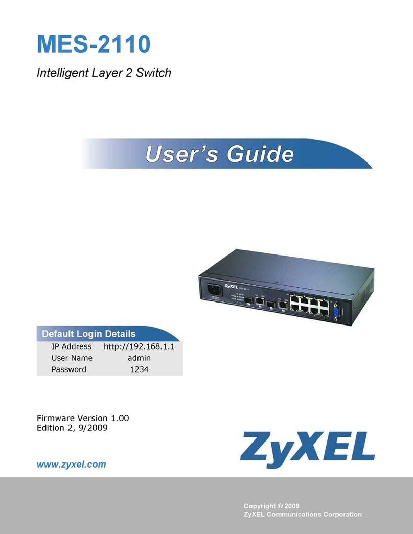 ZyXEL Communications MES-2110 User manual
