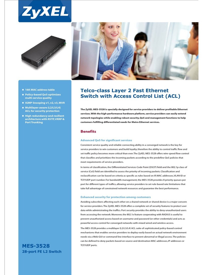 ZyXEL Communications MES-3528 - User manual