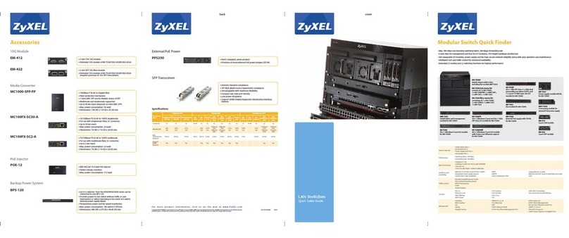 ZyXEL Communications LAN SWITCHES - QUICK SALES GUIDE Operator's manual