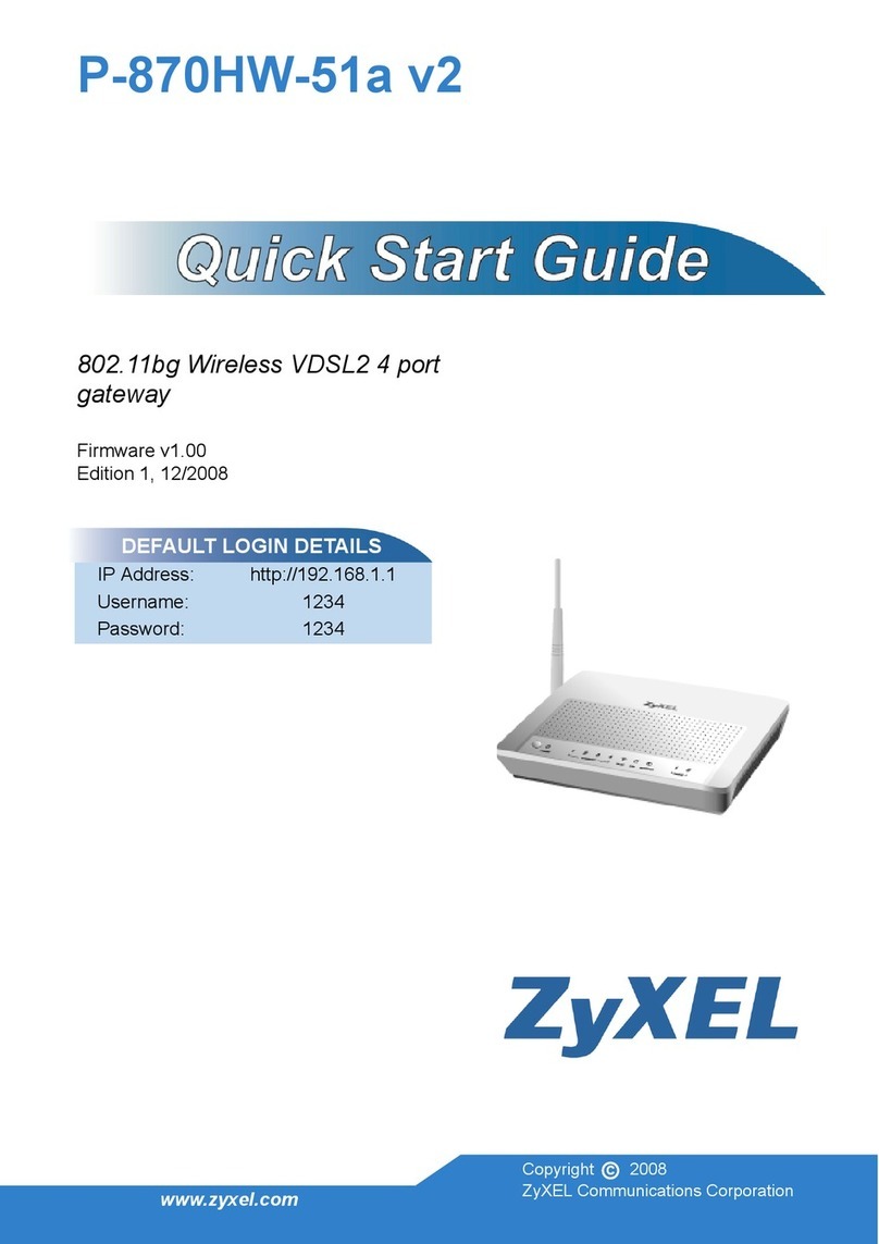 ZyXEL Communications P-870HW-51A V2 User manual ZyXEL Communications P-870HW-51A V2 User manual