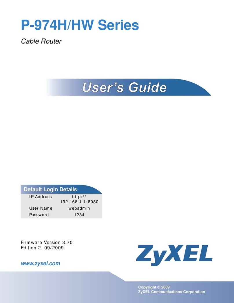 ZyXEL Communications P-974H -  V3.70 manual