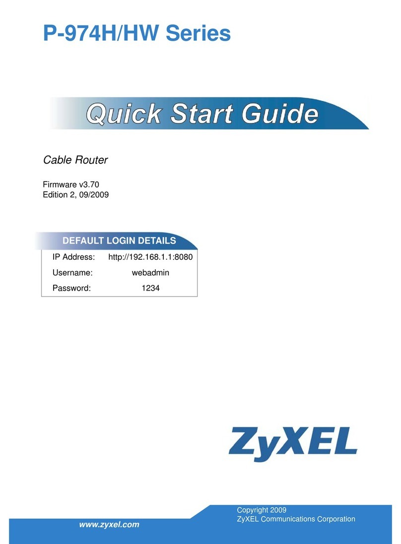 ZyXEL Communications P-974H quick guide
