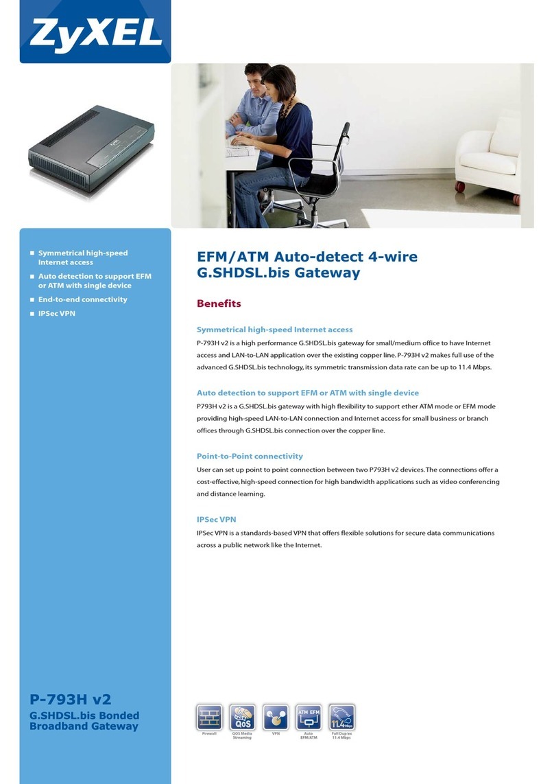 ZyXEL Communications P-793H 601156 User manual