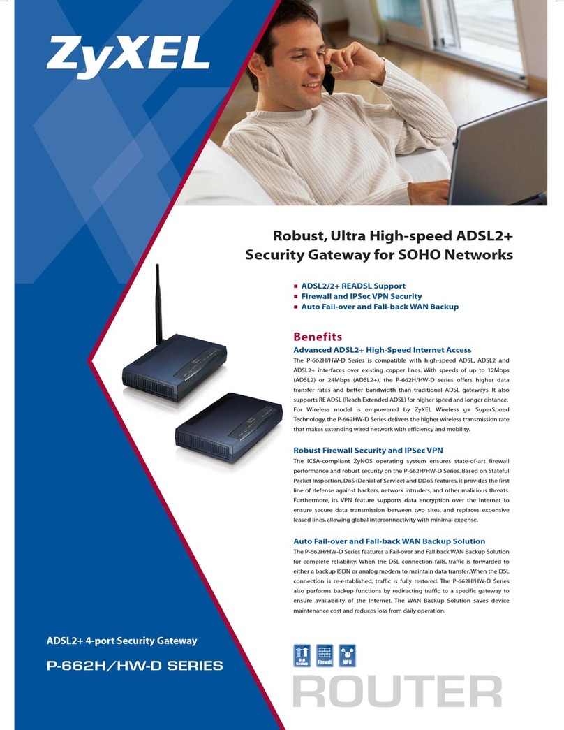 ZyXEL Communications P-662H Series brochure ZyXEL Communications P-662H Series brochure