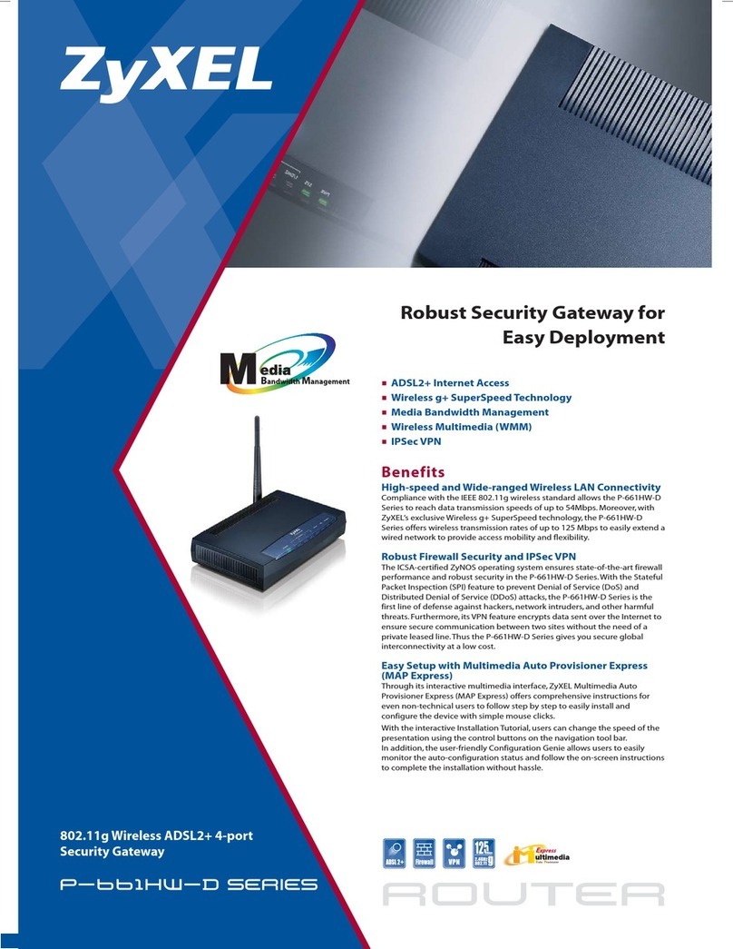ZyXEL Communications P-661HW-D Series User manual