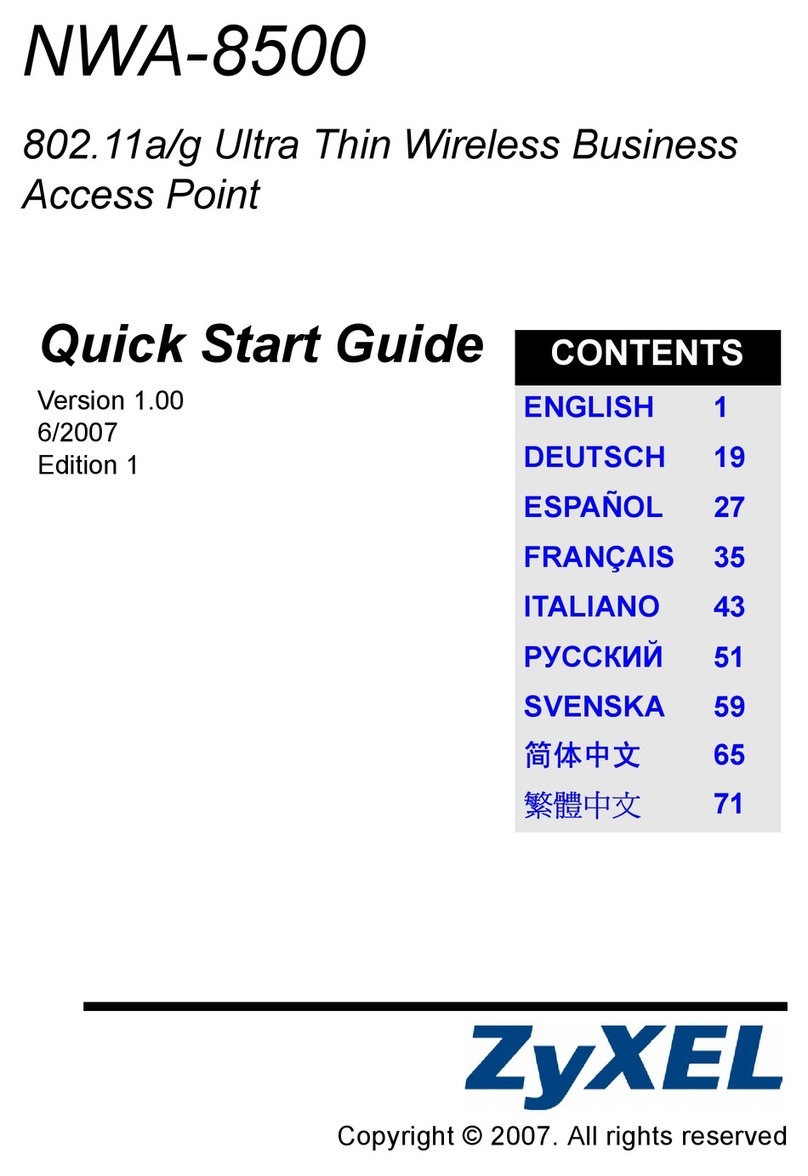 ZyXEL Communications NWA-8500 quick start guide