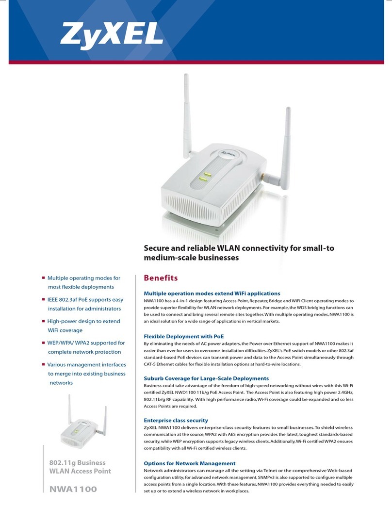 ZyXEL Communications NWA-1100 User manual