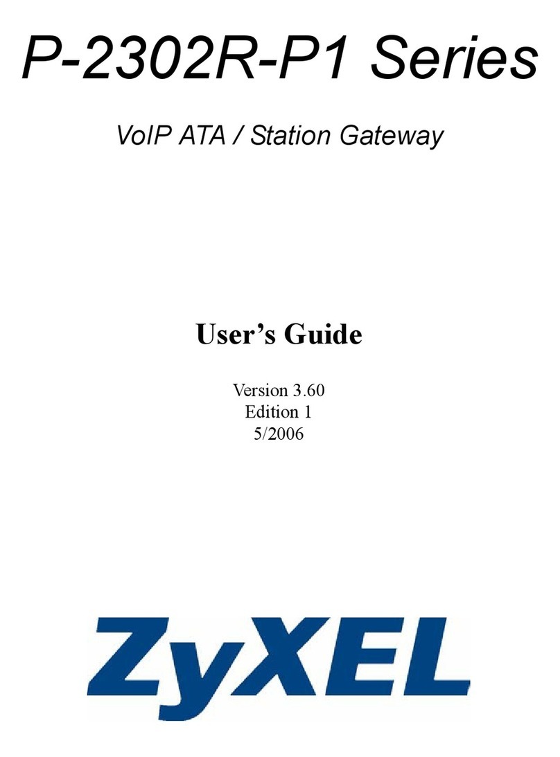 ZyXEL Communications P-2302R-P1 Series User manual