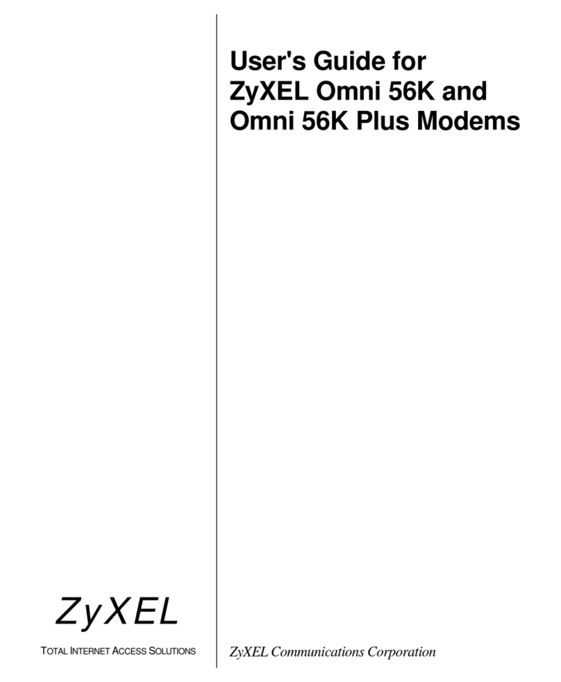 ZyXEL Communications Omni 56K User manual ZyXEL Communications Omni 56K User manual