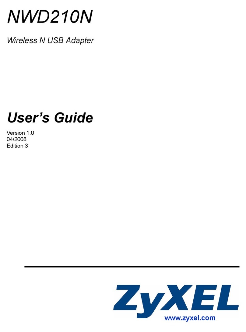 ZyXEL Communications NWD-210N - V1.0 User manual