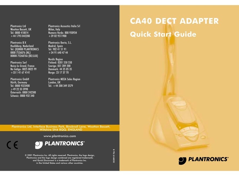 Plantronics CA40 DECT User manual