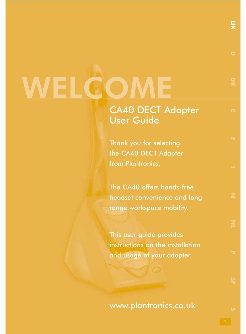 Plantronics CA40 DECT user guide