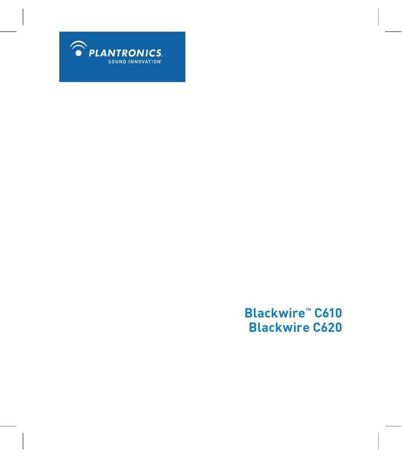 Plantronics BLACKWIRE C610-620 - QUICK START GUIDES User manual