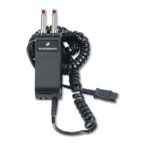 Plantronics CHARGER PLUG-PRONG ADAPTER User manual