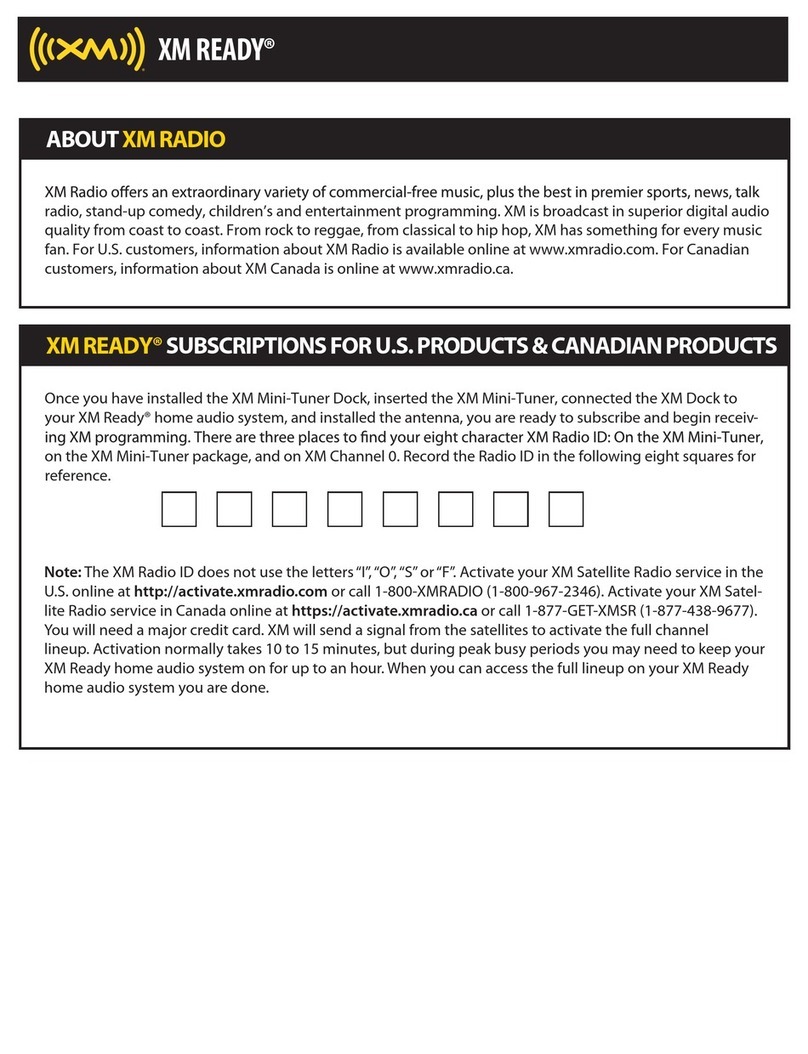 NAD XM READY manual