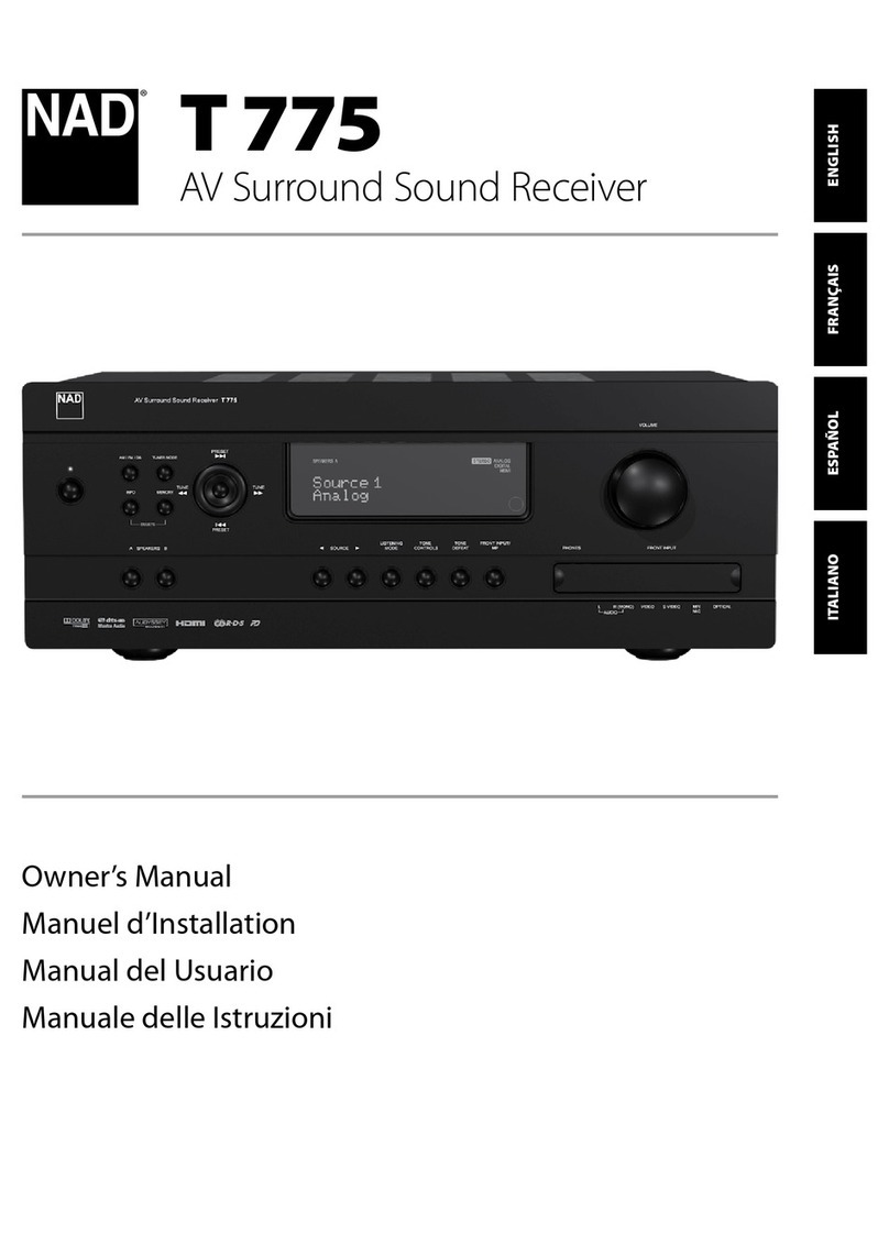 NAD T775 HD User manual