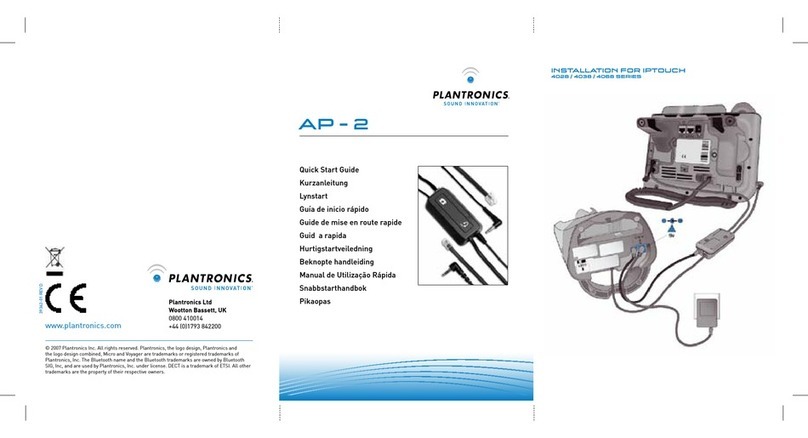 Plantronics AP-2 ACCESSORY POD User manual