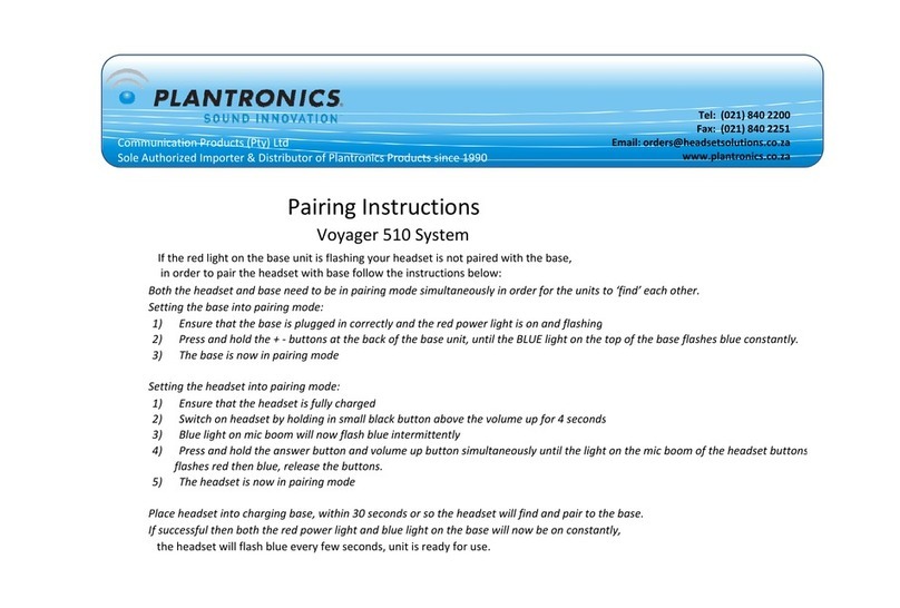 Plantronics VOYAGER 510 User manual
