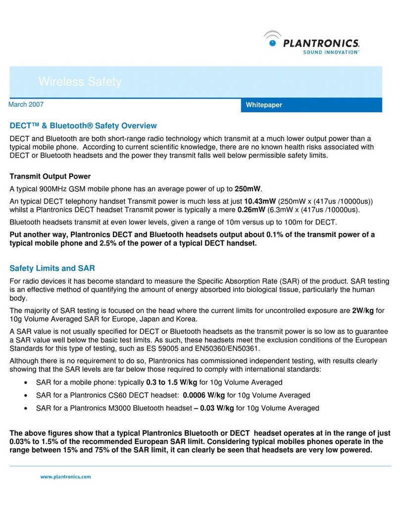Plantronics WIRELESS SAFETY - WHITE PAPER User manual