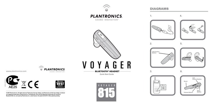 Plantronics VOYAGER 815 quick start guide