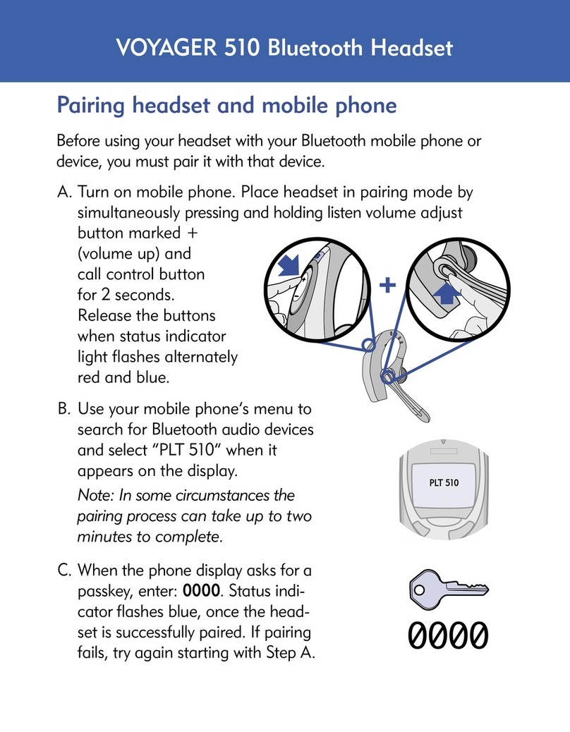 Plantronics VOYAGER 510 User manual