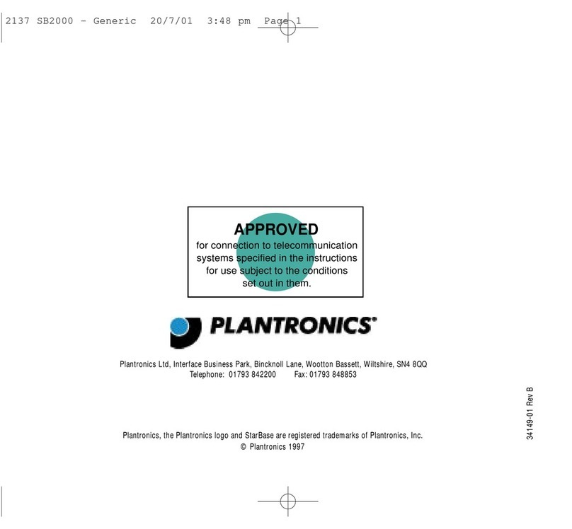 Plantronics STARBASE 2000 manual