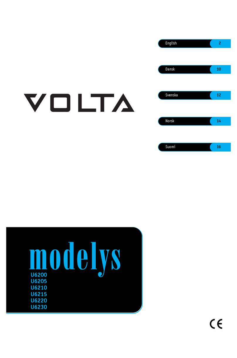 VOLTA Modelys U6205 User manual