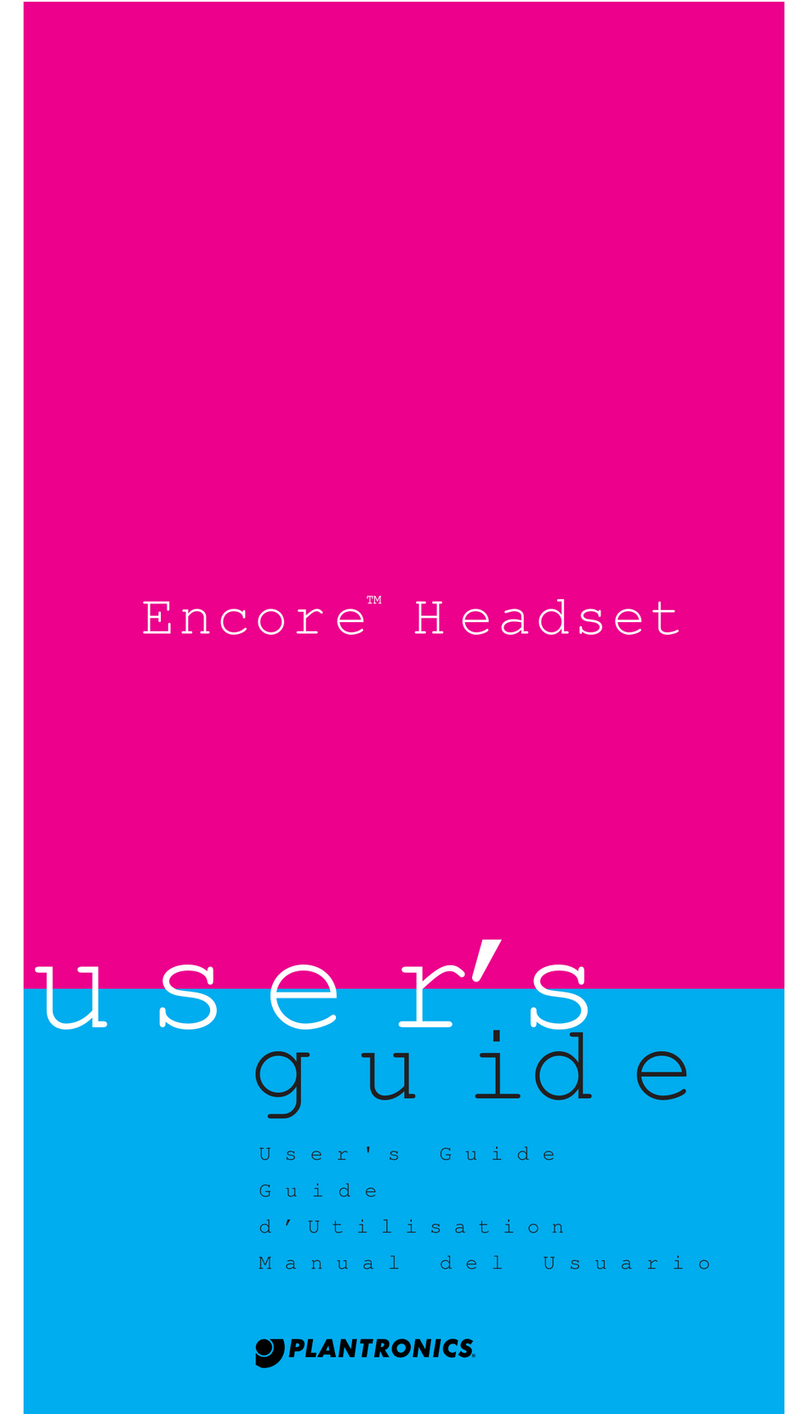 Plantronics Encore User manual