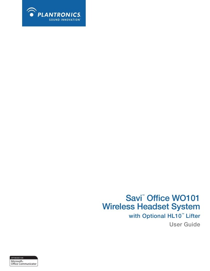 Plantronics Savi Office WO101 User manual
