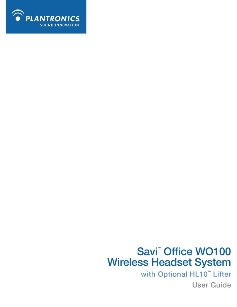 Plantronics Savi Office WO100 User manual