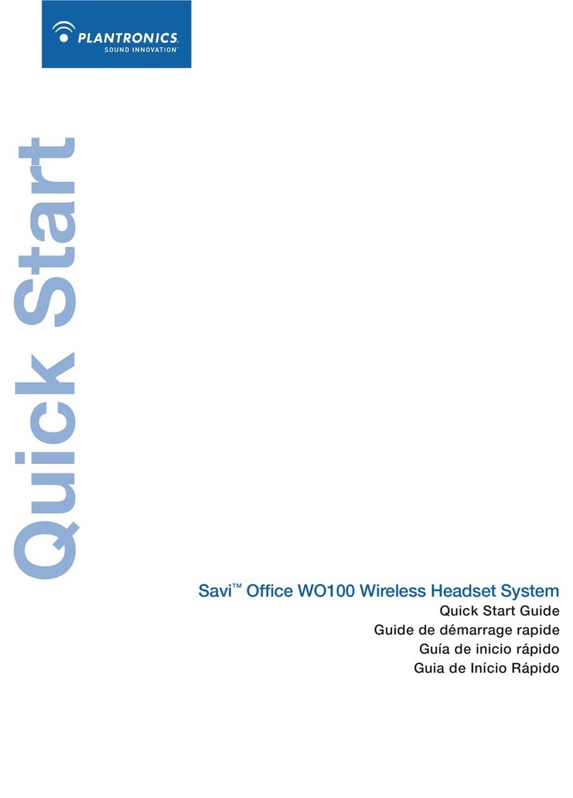 Plantronics Savi Office WO100 quick start guide