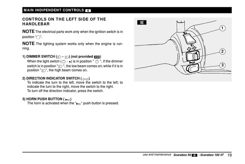 APRILIA SCARABEO 50 I.E - 2002 User manual