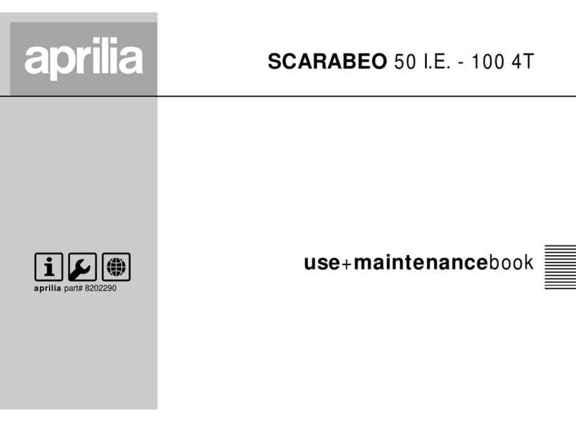 APRILIA SCARABEO 50 I.E - 2002 manual
