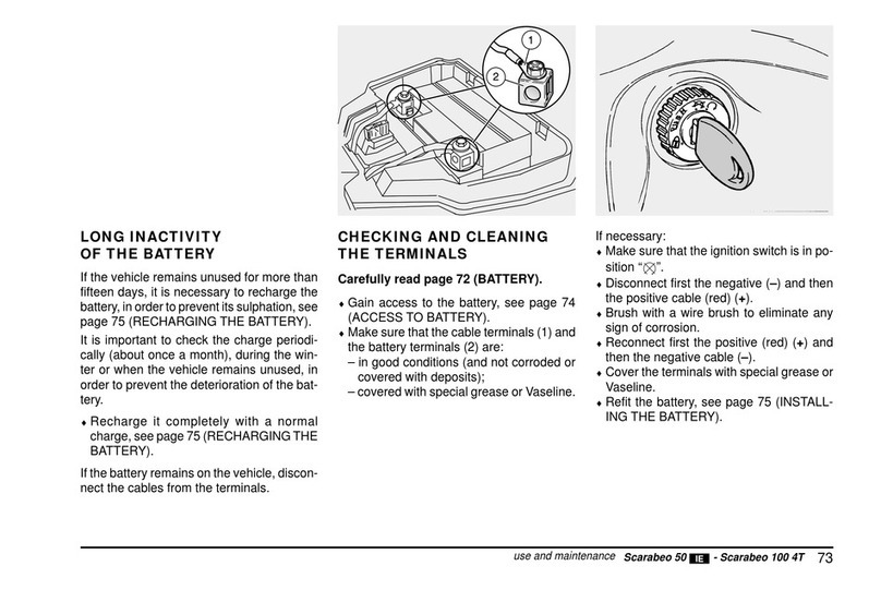 APRILIA SCARABEO 100 4T - 06-2001 PART10 User manual