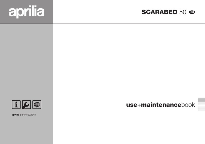 APRILIA SCARABEO 50 - 2000 User manual