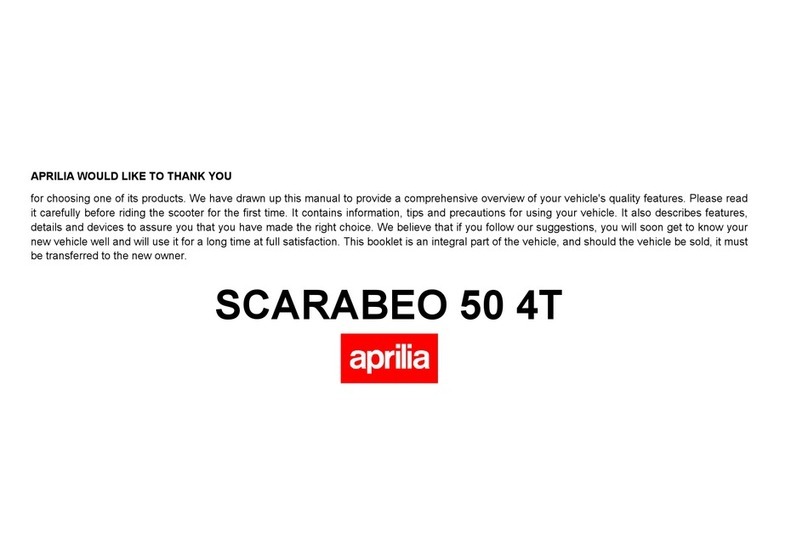 APRILIA SCARABEO 50 4T - 2006 User manual